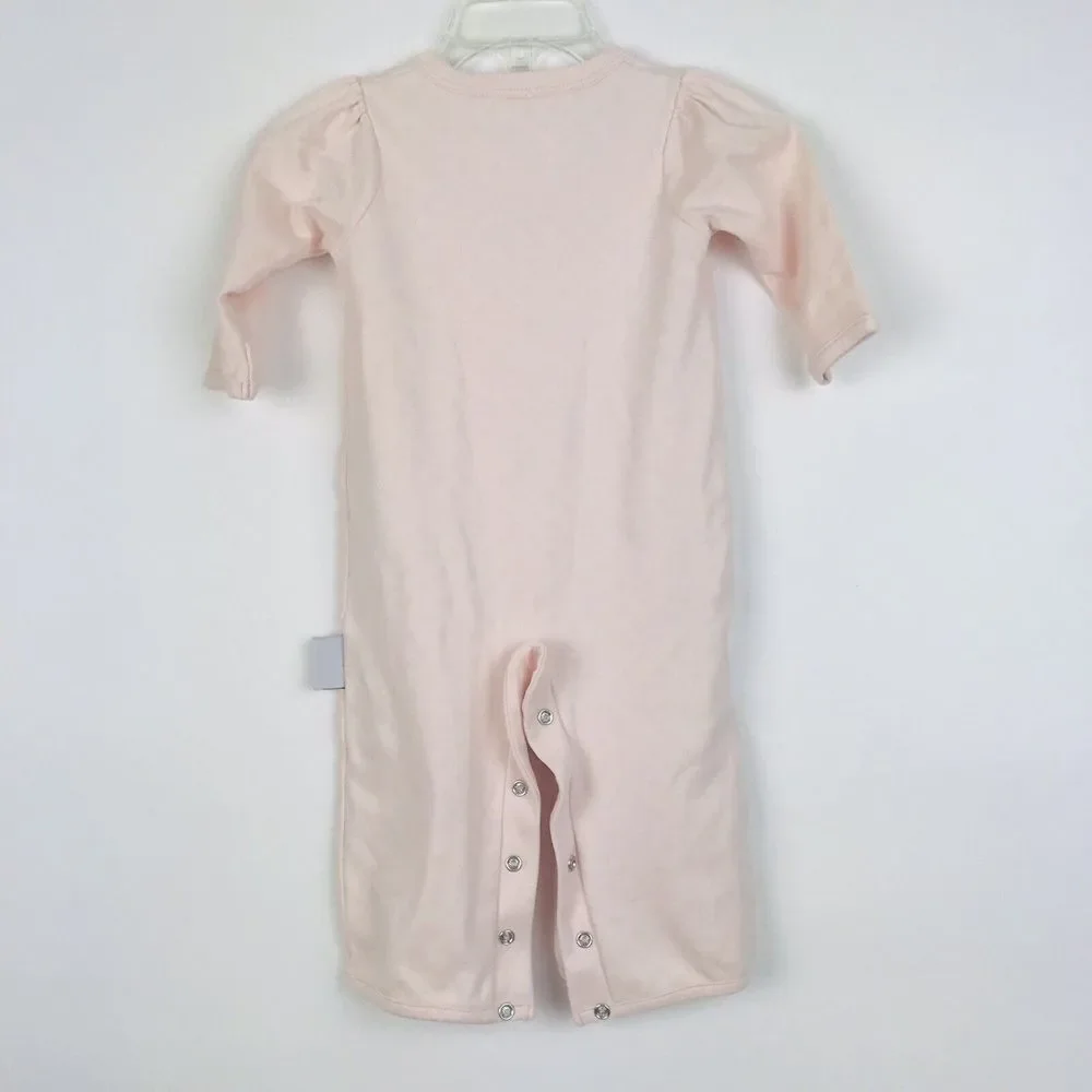 Endue Baby Girl Organic Cotton Bodysuit Pink 3-6 Mo Snap‎ Button